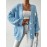 [Fresh Cardigan] Plus Size Women's Loose Cardigan | Sweet and Fresh Style, Floral Decoration, Versatile Fashion Piece for Spring, Autumn, and Winter