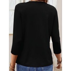 Women'S Casual V-Neck T-Shirt with 