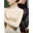 Set of 2, Solid Color Lace Tops, Featuring a Mock Neck And Elegant Long Sleeves, Perfect As a Base Layer for Spring And Autumn, Women'S T-Shirt.