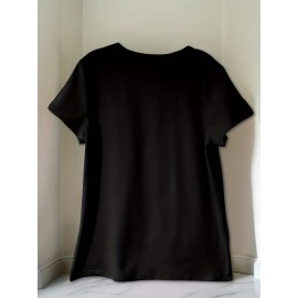 [Playful Squirrel Graphic Tee] Playful Print Top | Women's Casual 